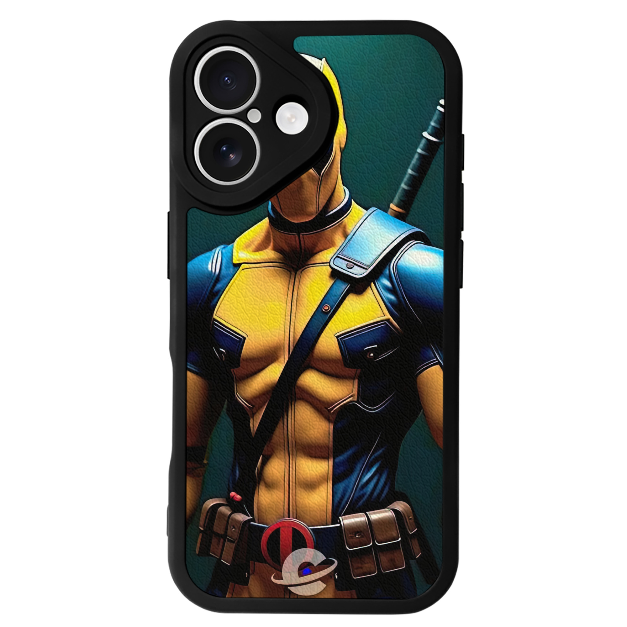 （画像用） Deadpool デッドプール 【iPhone 16シリーズ対応】シリコンスマホケース（レザー調） 材質：シリコン